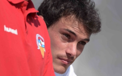 Josu Ozkoidi, jugador del Centre d'Esports, en una imatge d'arxiu | Roger Benet